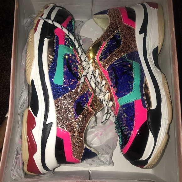 cape robbin sequin sneakers